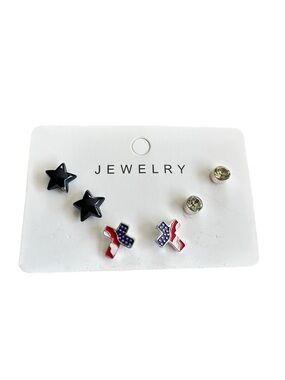 Patriotic 4th of July 3 Set Earrings Pack